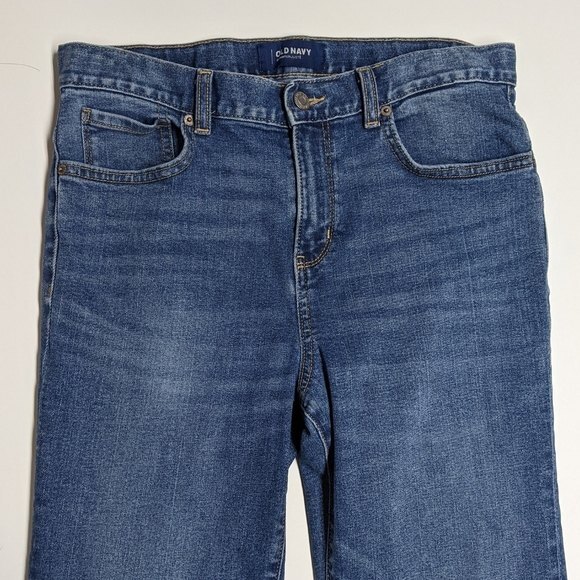 Old Navy Jeans Youth 16 Regular Skinny Adjustable Waist Blue Kids Boys - Picture 3 of 7